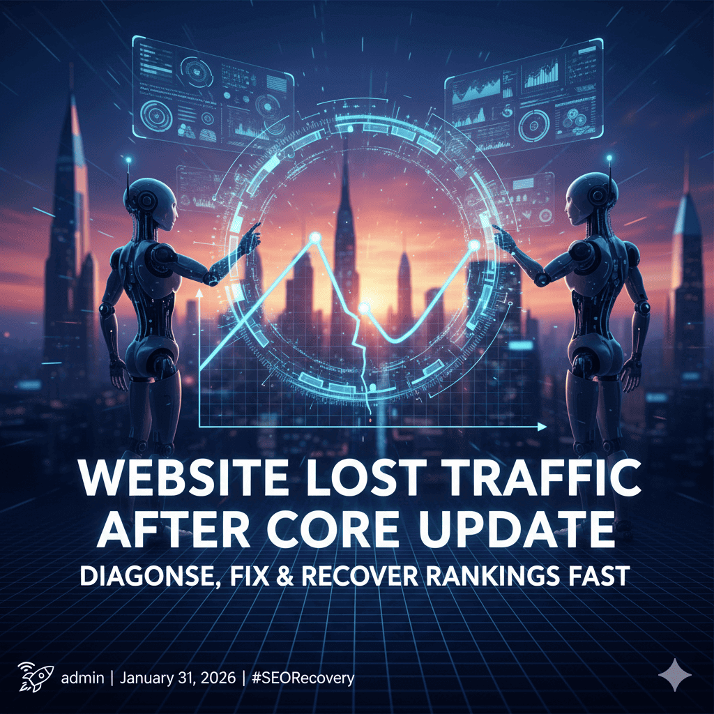 Website Lost Traffic After Core Update — Diagnose, Fix & Recover Rankings Fast