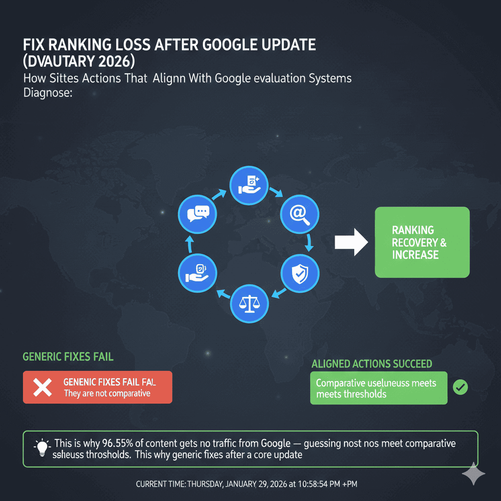 Fix ranking loss after google update