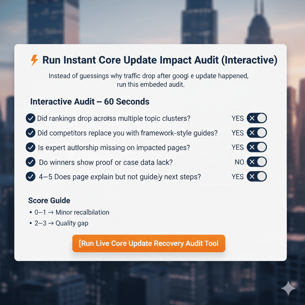 why your traffic drop after google core update happened,