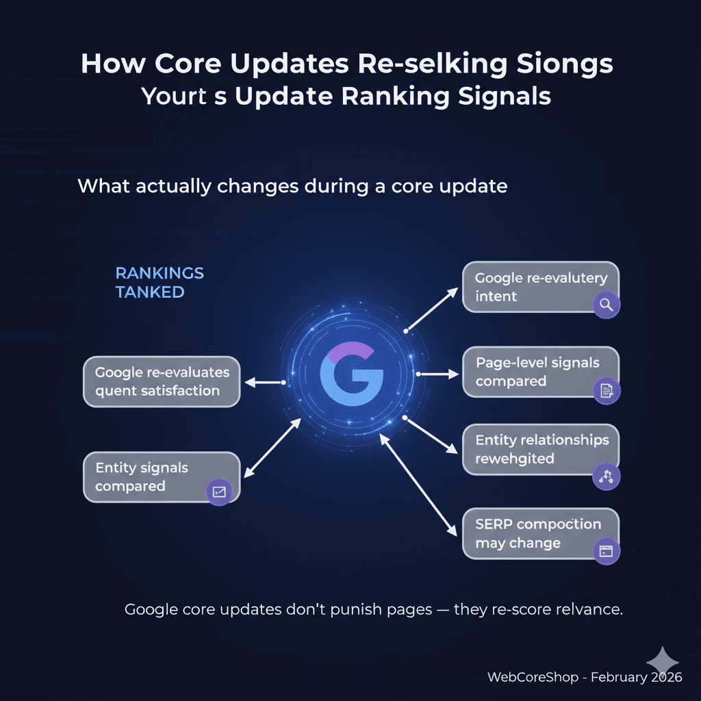 How Core Updates Re-score Ranking Signals