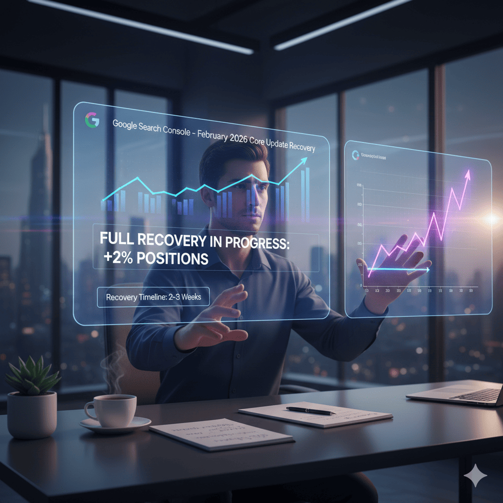 How long does recovery from the February 2026 Core Update take?