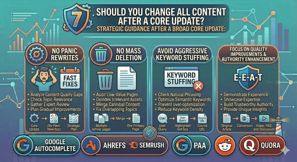 Should You Change All Content After a Core Update?
