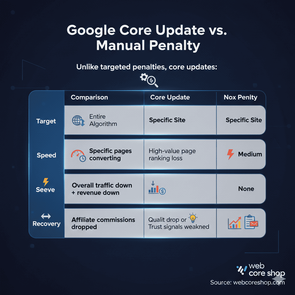 Google core update is a broad algorithmic change that re-evaluates how content quality, relevance, authority, and user satisfaction are assessed across search results