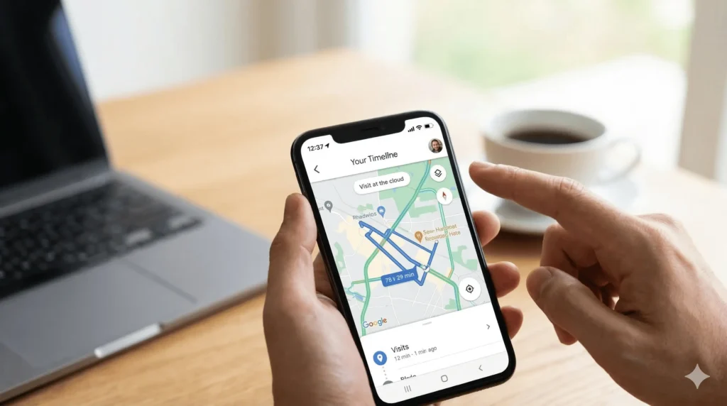 Open the Google Maps app.