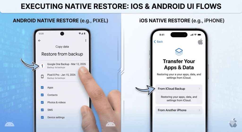 Executing the Native Restore (iOS & Android)