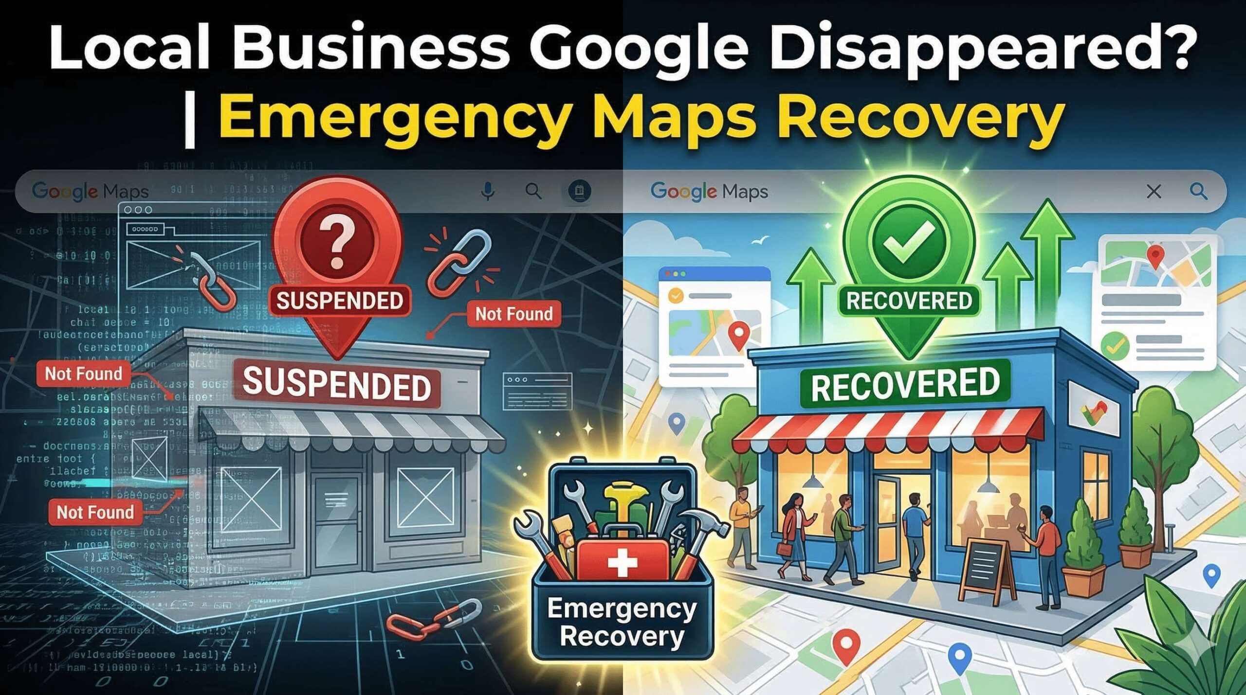 Local Business Google Disappeared? | Emergency Maps Recovery