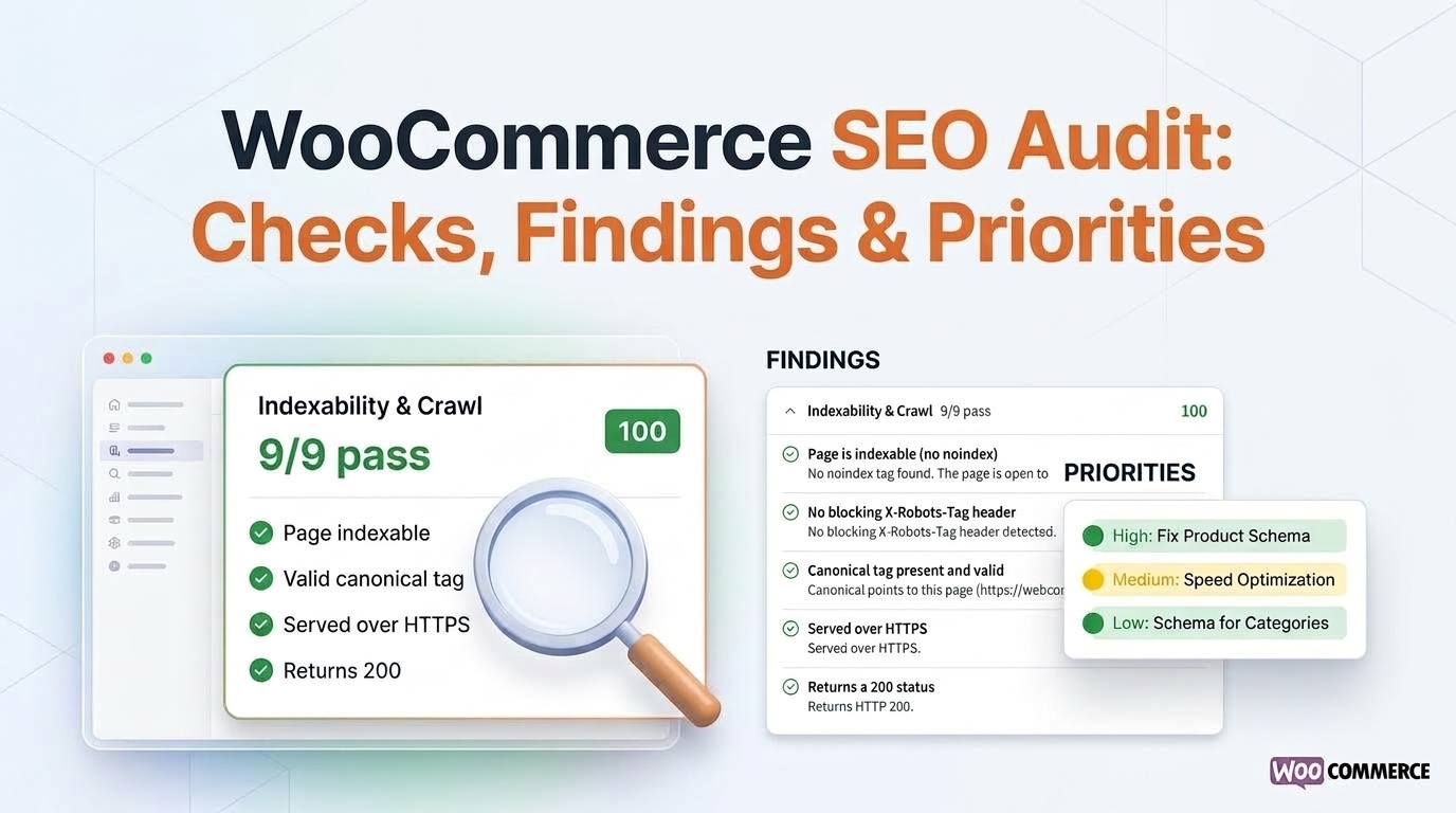 woocommerce technical seo audit